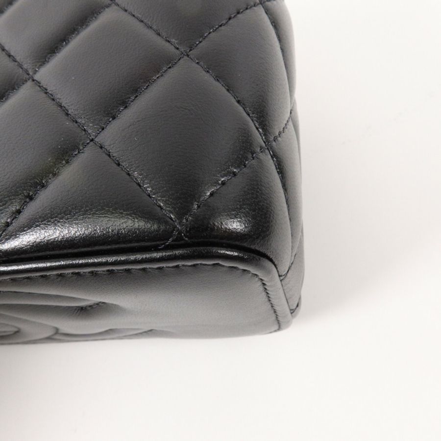 CHANEL 羊皮皮革Vanity Case鏈帶肩背袋-11