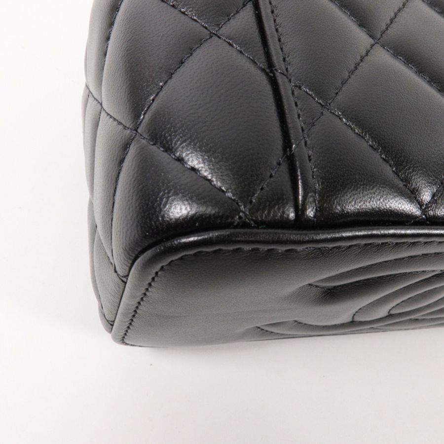 CHANEL 羊皮皮革Vanity Case鏈帶肩背袋-12