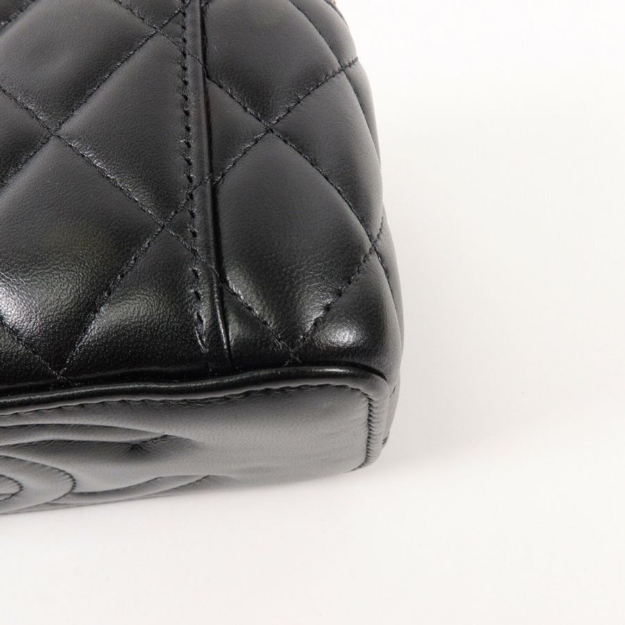 CHANEL 羊皮皮革Vanity Case鏈帶肩背袋-13