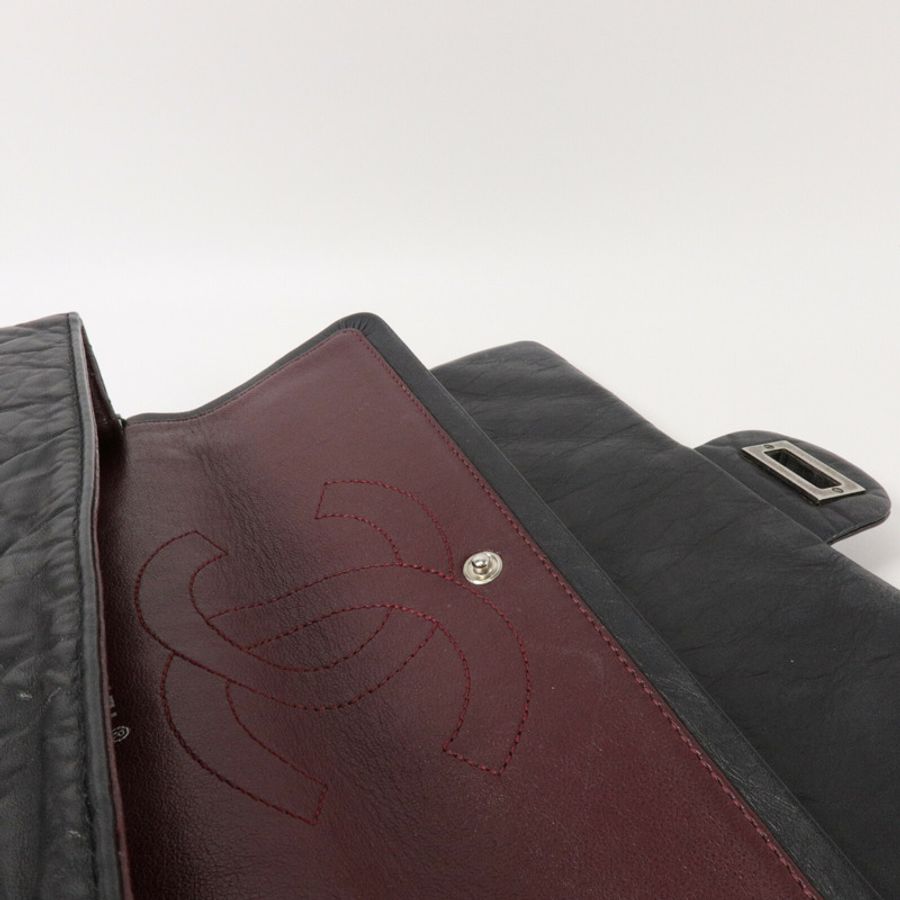 CHANEL 牛皮皮革2.55 Large鏈帶肩背袋-7