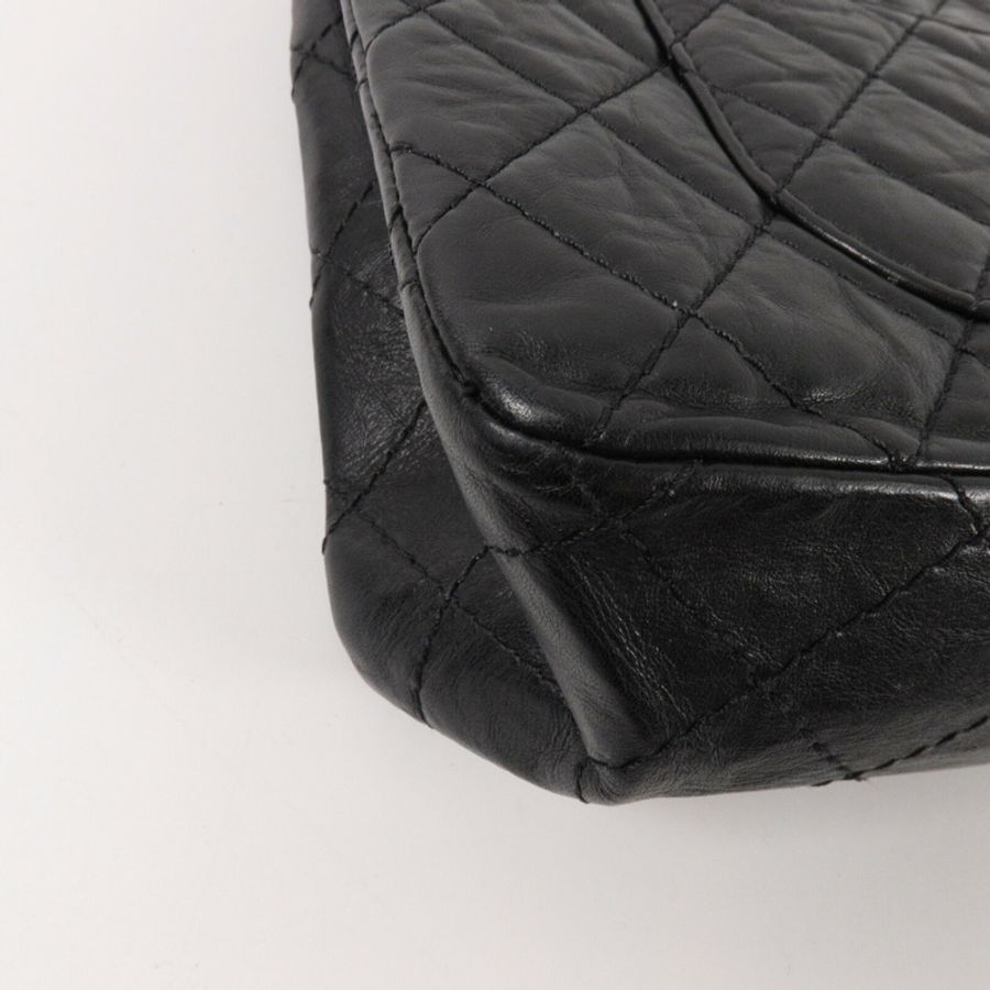CHANEL 牛皮皮革2.55 Large鏈帶肩背袋-11