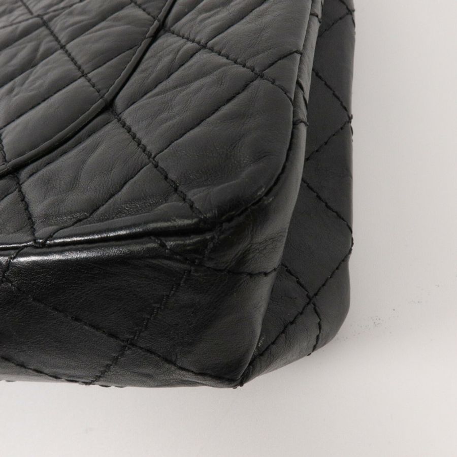 CHANEL 牛皮皮革2.55 Large鏈帶肩背袋-12