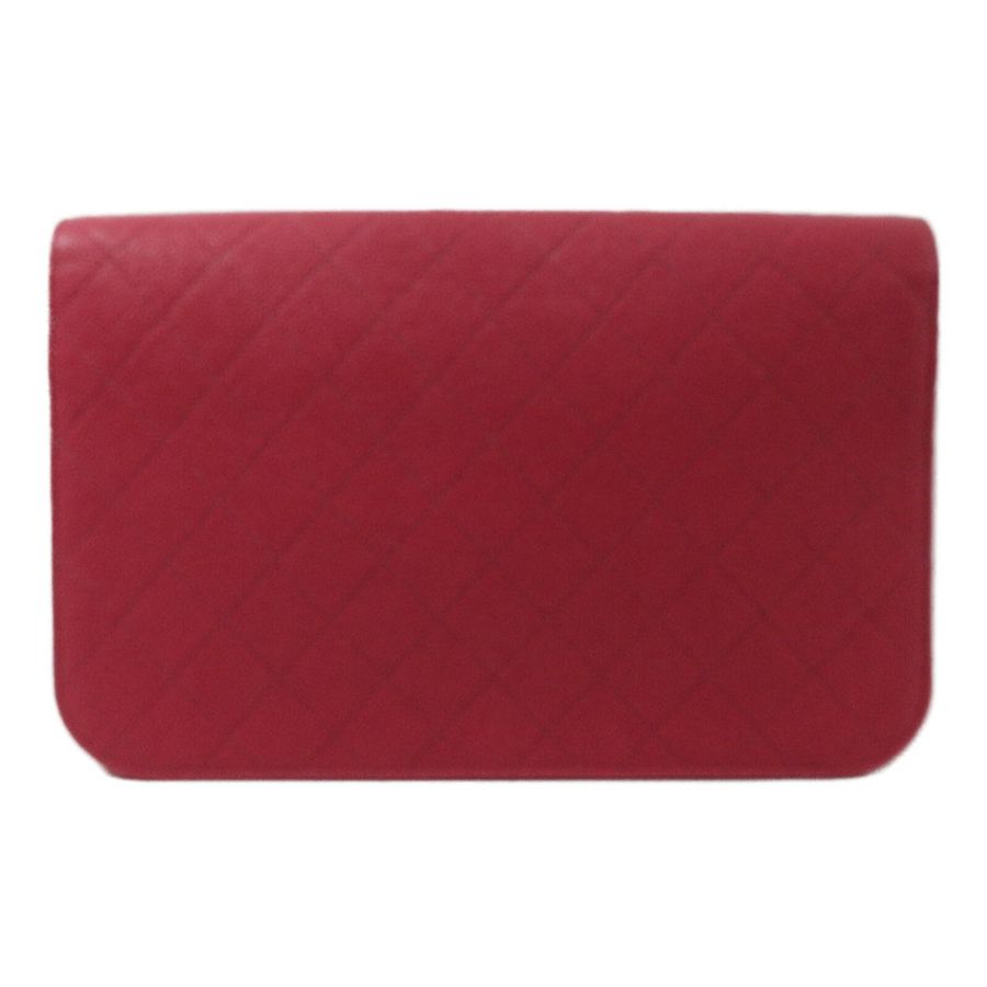 CHANEL 牛皮皮革Thread Around Flap Bag鏈帶肩背袋-1
