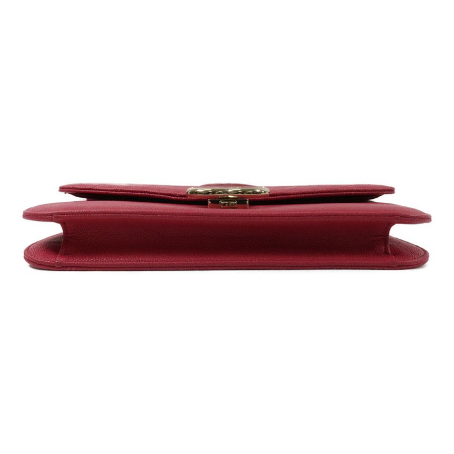CHANEL 牛皮皮革Thread Around Flap Bag鏈帶肩背袋-3