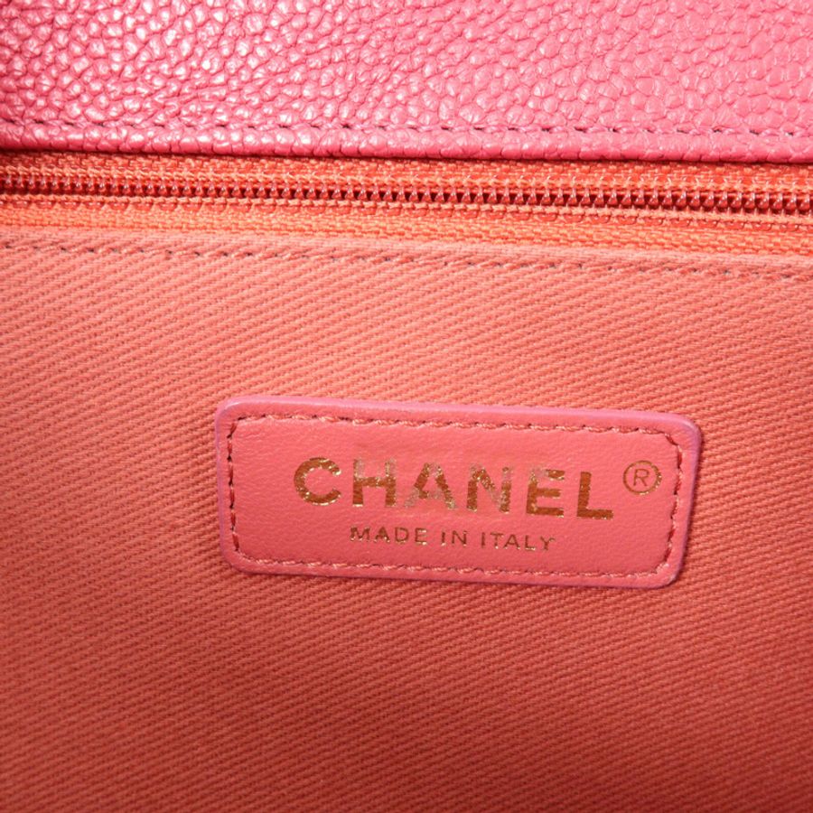 CHANEL 牛皮皮革Thread Around Flap Bag鏈帶肩背袋-5
