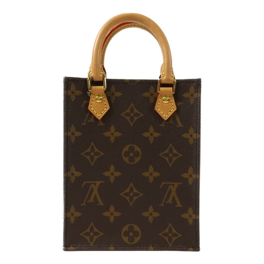 LOUIS VUITTON Monogram Petit Sac Plat手挽肩背兩用袋-1