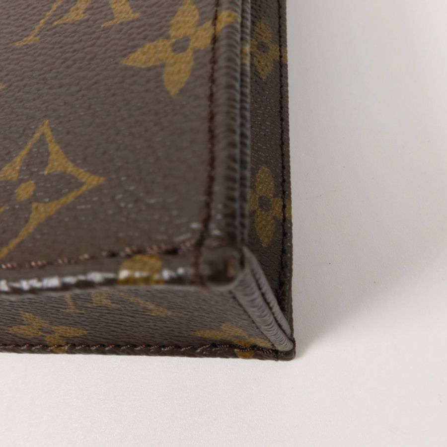 LOUIS VUITTON Monogram Petit Sac Plat手挽肩背兩用袋-9