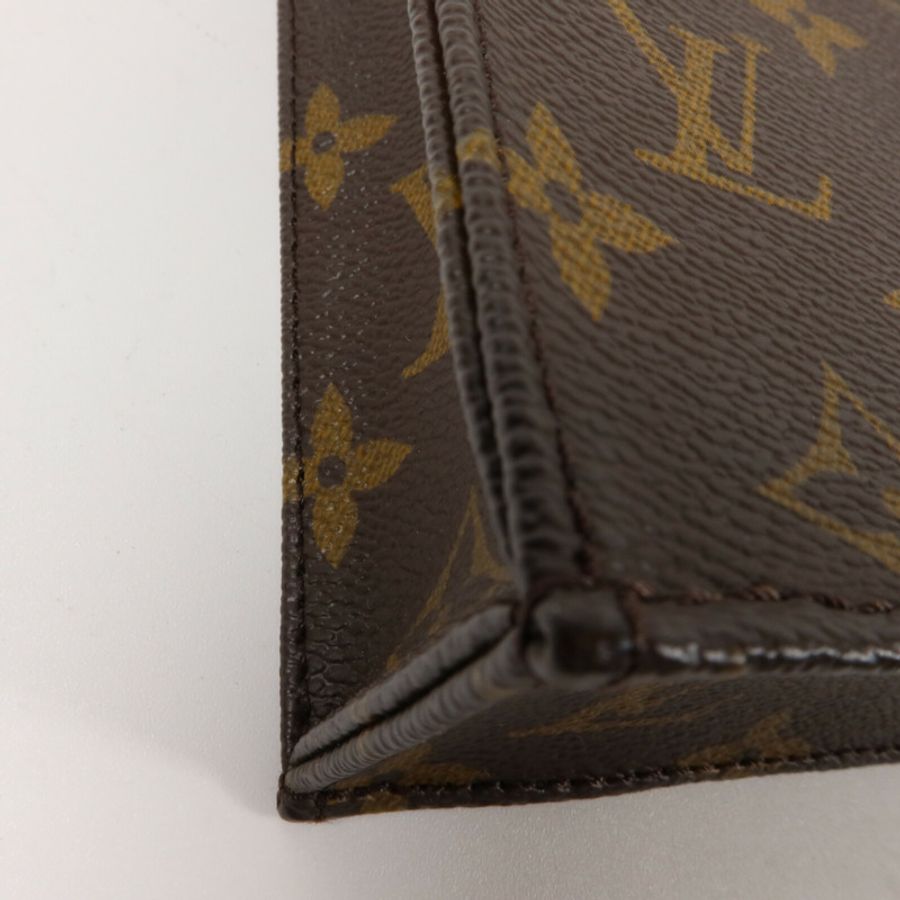 LOUIS VUITTON Monogram Petit Sac Plat手挽肩背兩用袋-10