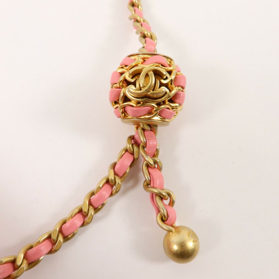 CHANEL 羊皮皮革Mini Flap Bag With Gold Ball鏈帶肩背袋-8