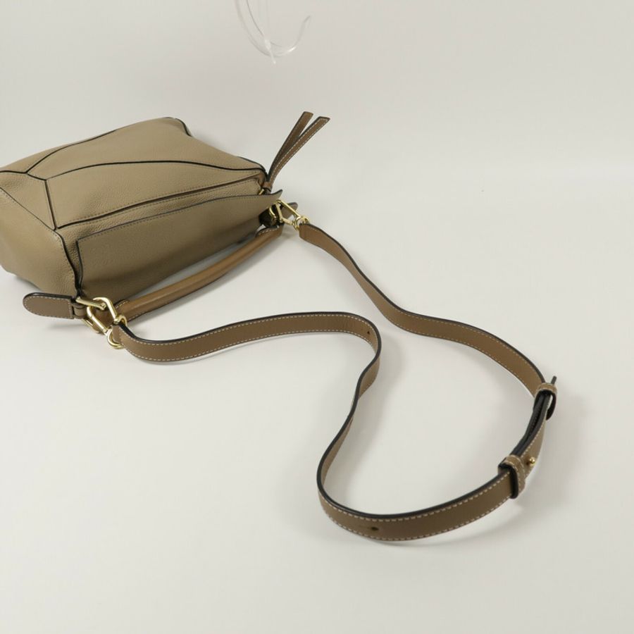 LOEWE 牛皮皮革Puzzle Small手挽肩背兩用袋-11