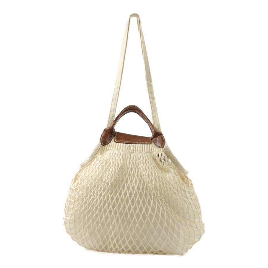 Longchamp 針織布料Le Pliage Filet L Mesh Bag手挽肩背兩用袋-1