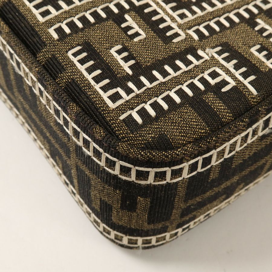 FENDI 帆布Baguette Bag手挽肩背兩用袋-15