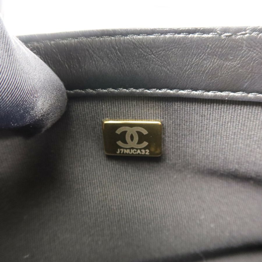 CHANEL 牛皮皮革Mini Flap鏈帶手挽肩背兩用袋-6