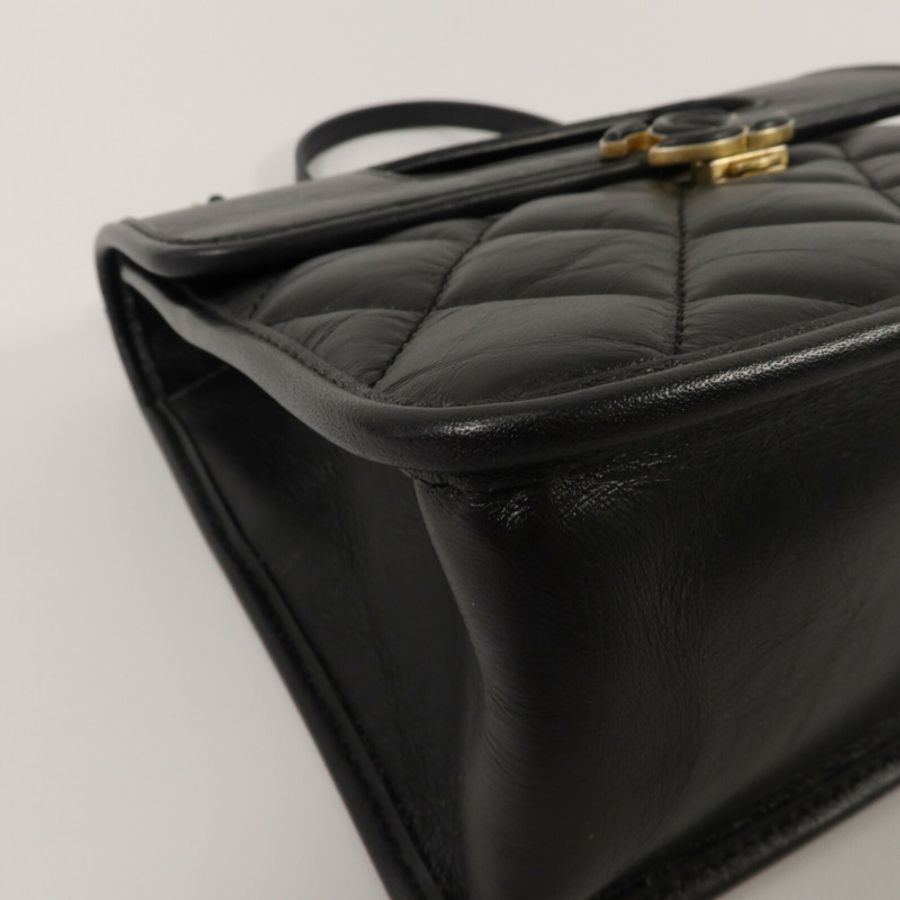 CHANEL 牛皮皮革Mini Flap鏈帶手挽肩背兩用袋-11