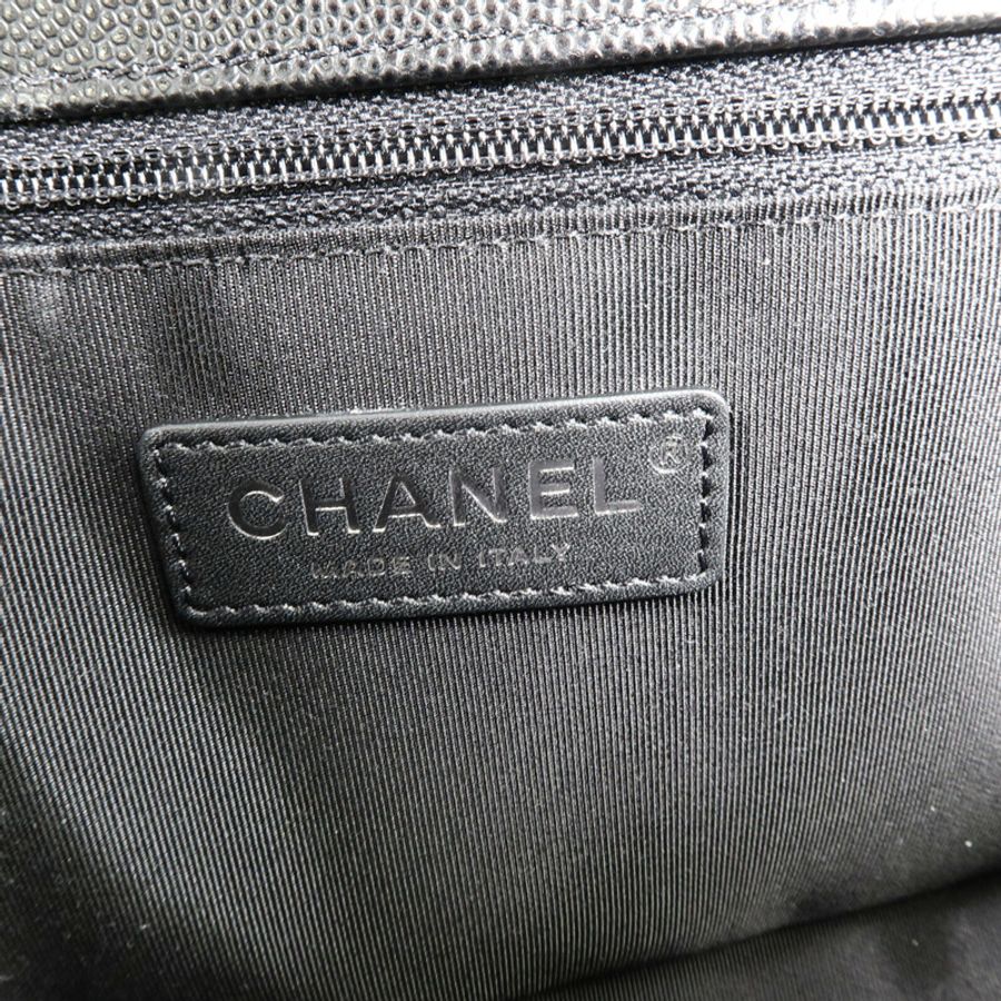 CHANEL 牛皮皮革Boy 28鏈帶肩背袋-5