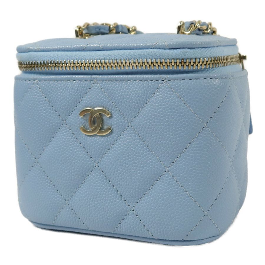 CHANEL 牛皮皮革Mini Vanity Case鏈帶肩背袋-2