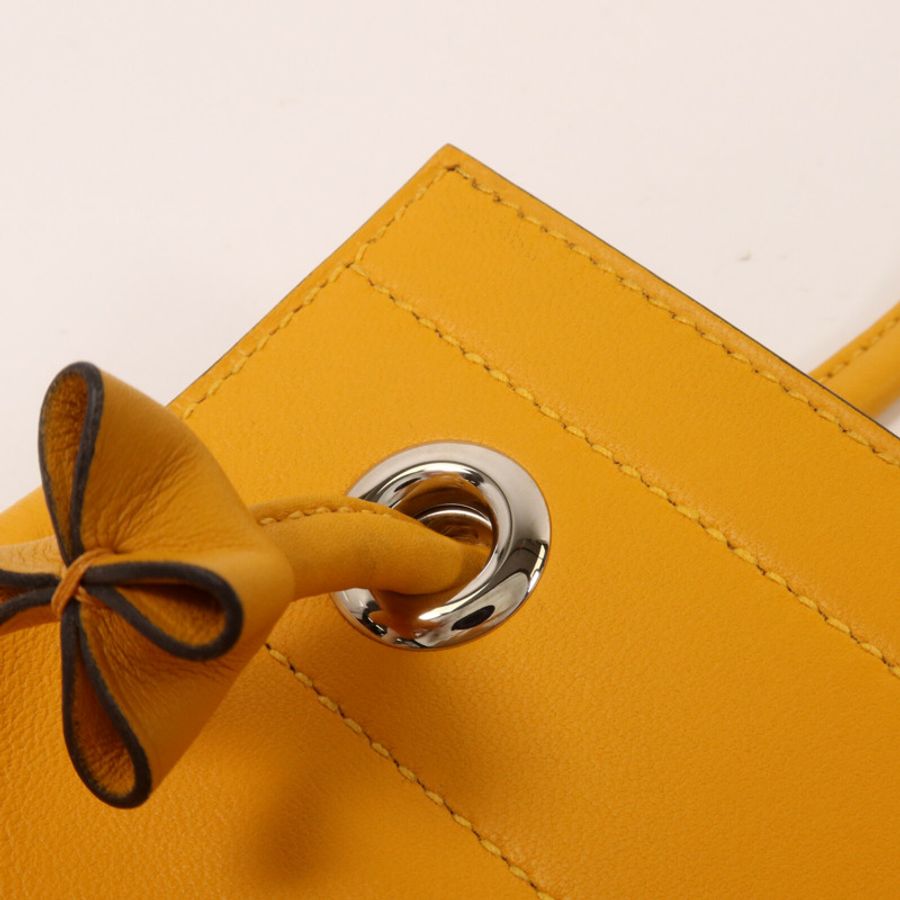 HERMES Swift皮革Aline Mini肩背袋Jaune d'Or-9