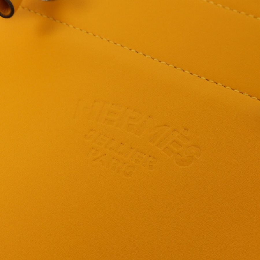 HERMES Swift皮革Aline Mini肩背袋Jaune d'Or-10