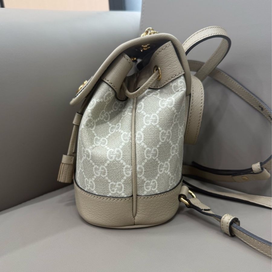 古馳/Gucci 燕麥色Ophidia系列迷你背包-2