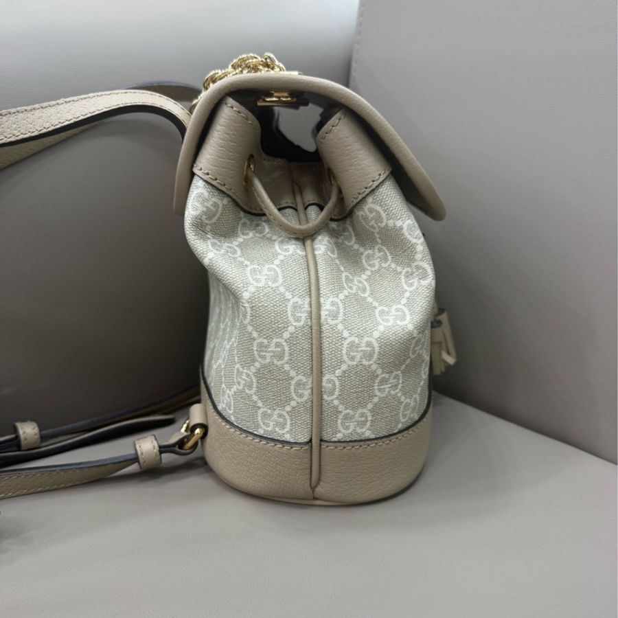 古馳/Gucci 燕麥色Ophidia系列迷你背包-3