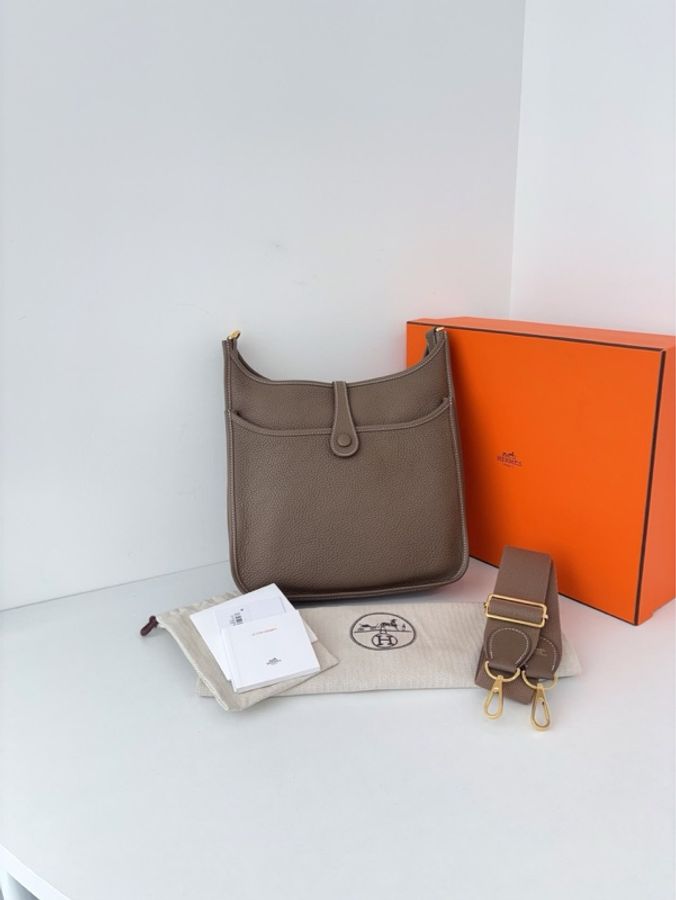 Hermes Evelyne 29 大象灰金扣-1