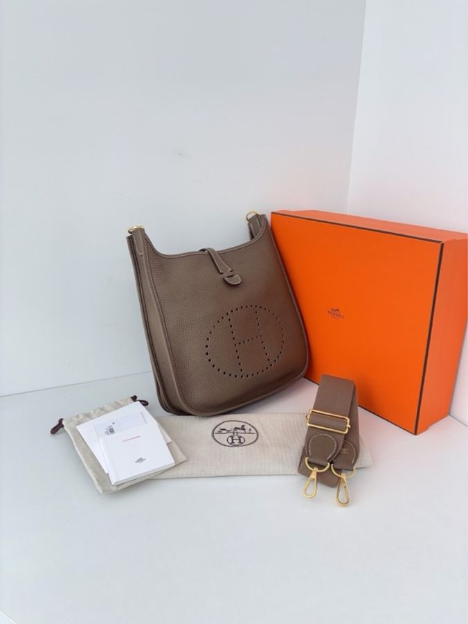 Hermes Evelyne 29 大象灰金扣-8
