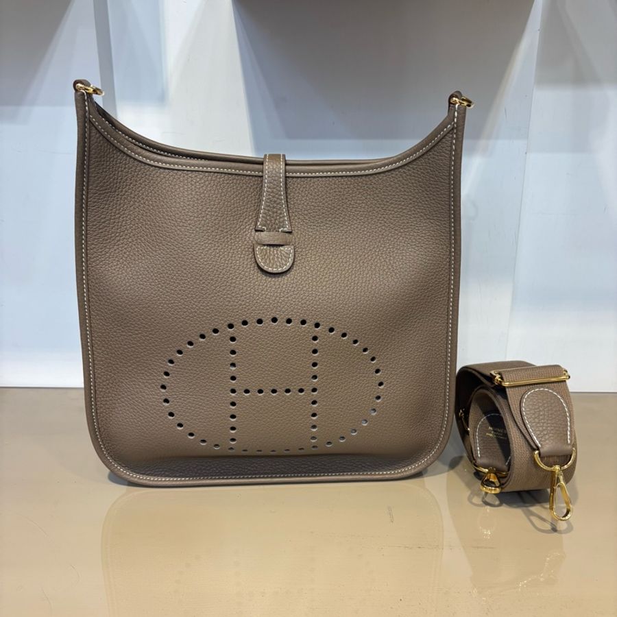 Hermes 18大象灰T/C皮Evelyne 29-0