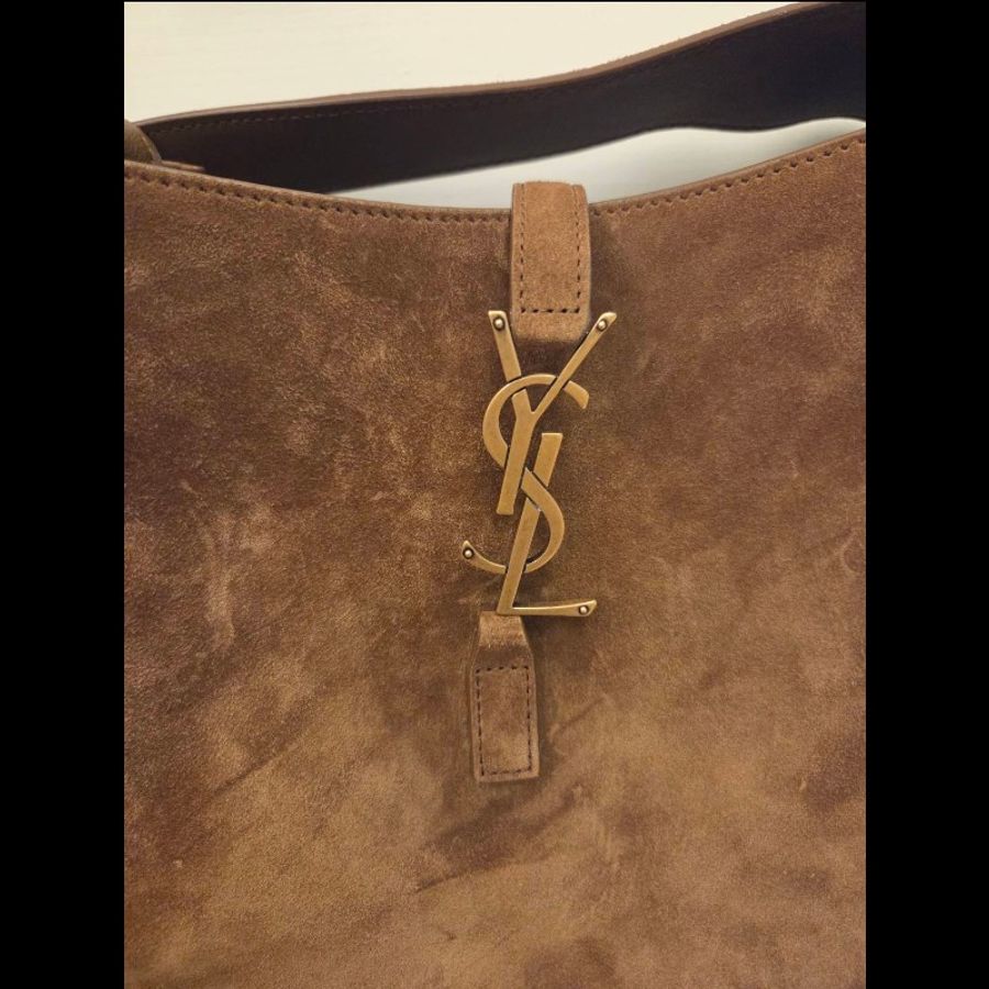 YSL LE 5 À 7 麂皮 hobo-14