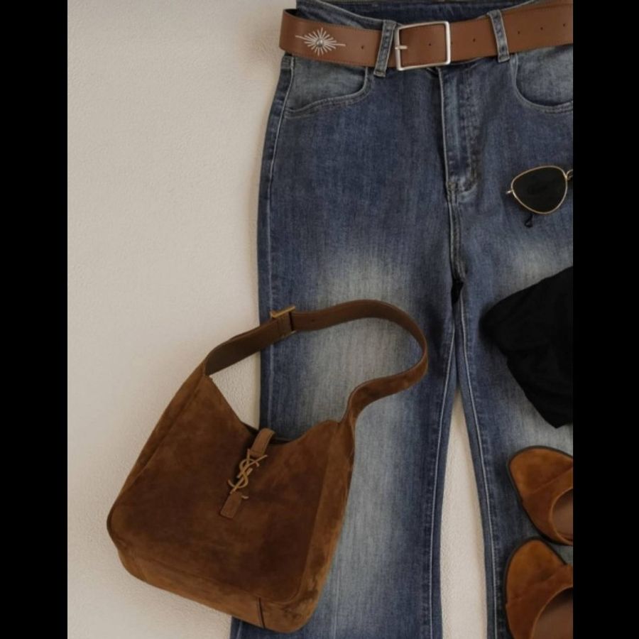 YSL LE 5 À 7 麂皮 hobo-5