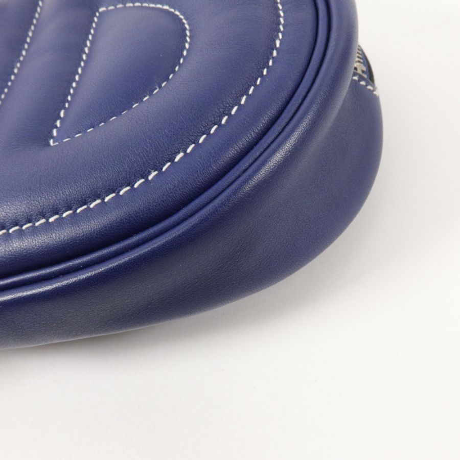 HERMES Swift皮革In The Loop Belt Bag腰包Bleu Nuit/Anemone-11