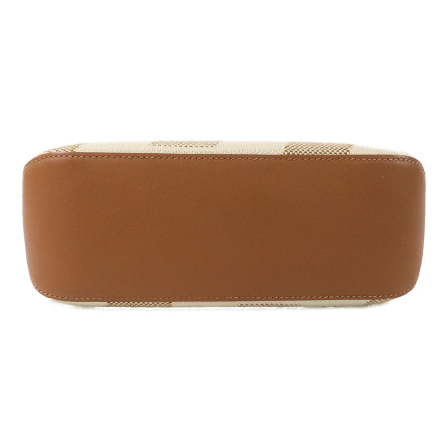 HERMES 帆布Cabas H En Biais 27手挽肩背兩用袋Gold/Beige-3