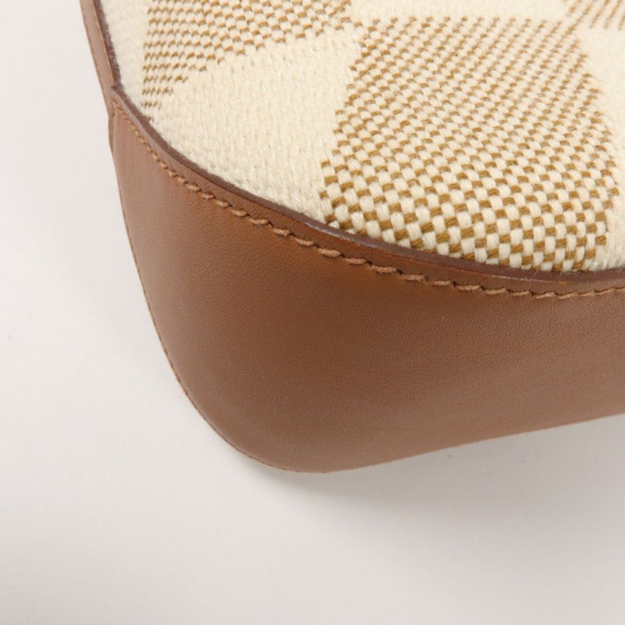 HERMES 帆布Cabas H En Biais 27手挽肩背兩用袋Gold/Beige-10