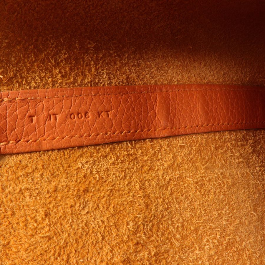 HERMES Clemence皮革Picotin GM手挽袋Orange-6