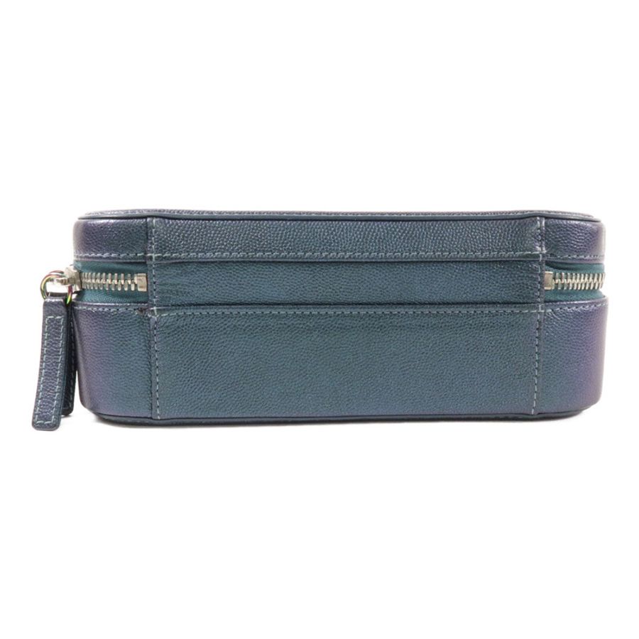 CHANEL 牛皮皮革CC Filigree Vanity Case Medium鏈帶肩背袋-3