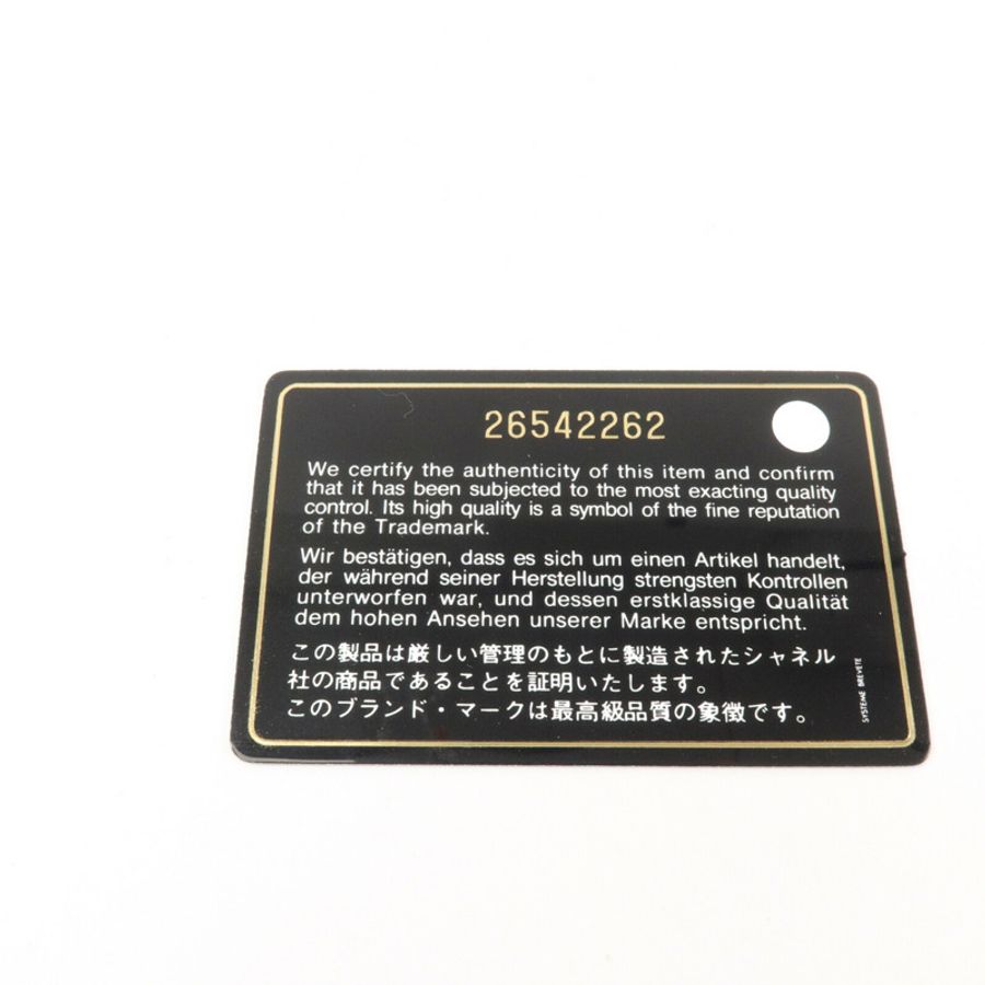 CHANEL 牛皮皮革CC Filigree Vanity Case Medium鏈帶肩背袋-8