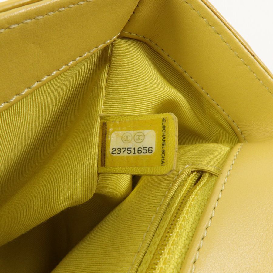 CHANEL 牛皮皮革Top Handle Flap Bag鏈帶手挽肩背兩用袋-6