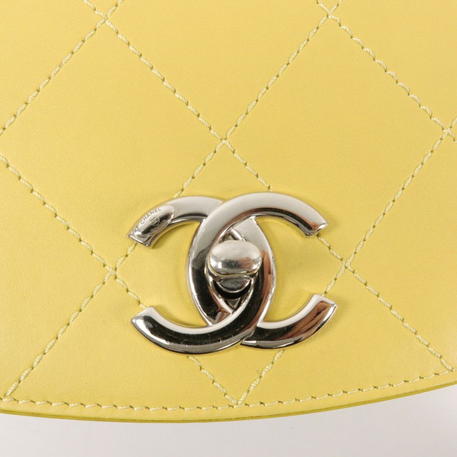 CHANEL 牛皮皮革Top Handle Flap Bag鏈帶手挽肩背兩用袋-8