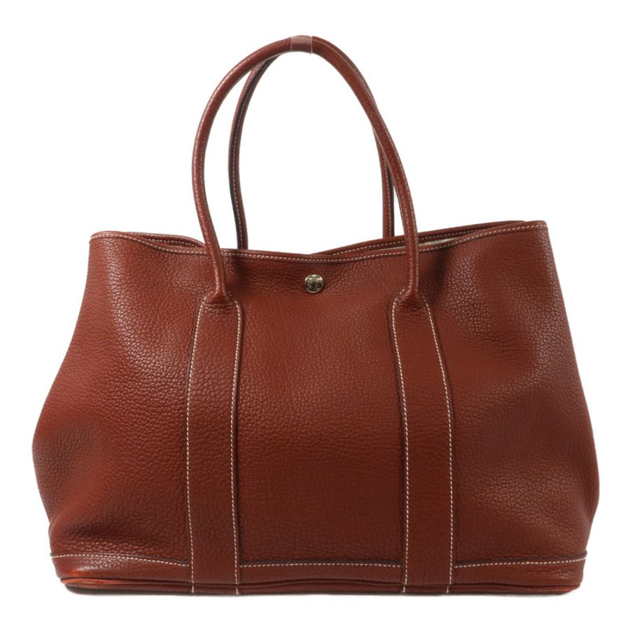 HERMES Negonda皮革Garden Party PM手挽袋Rouge H-1