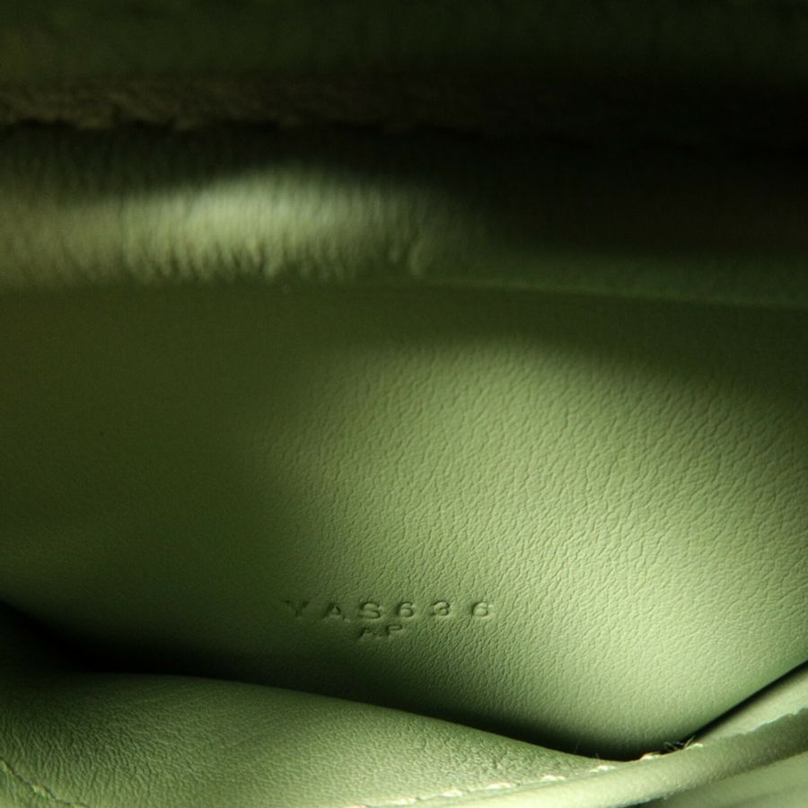 HERMES Swift皮革Mini Lindy手挽肩背兩用袋Vert Criquet-6