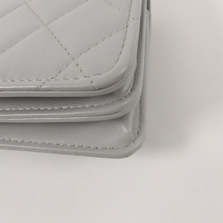 CHANEL 羊皮皮革Chain Shoulder鏈帶手挽肩背兩用袋-13