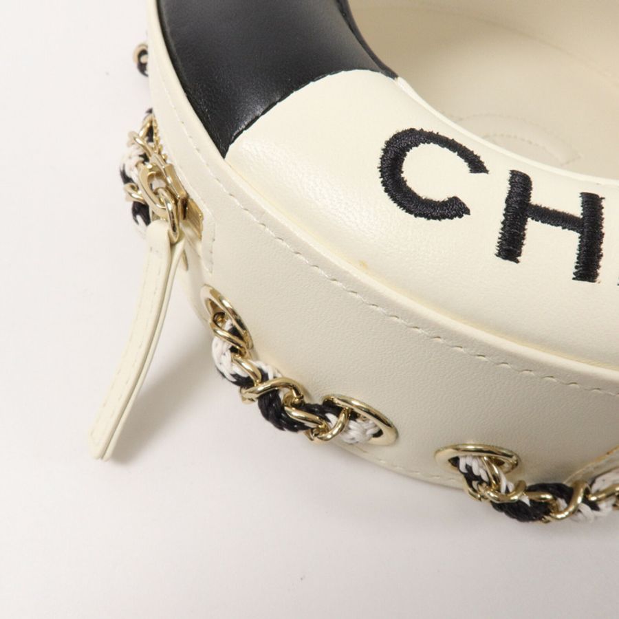 CHANEL 羊皮皮革La Pausa Lifesaver Chain Shoulder鏈帶肩背袋-10