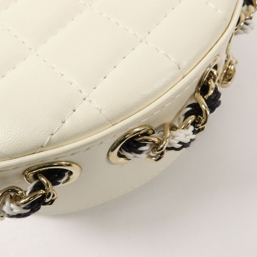 CHANEL 羊皮皮革La Pausa Lifesaver Chain Shoulder鏈帶肩背袋-11