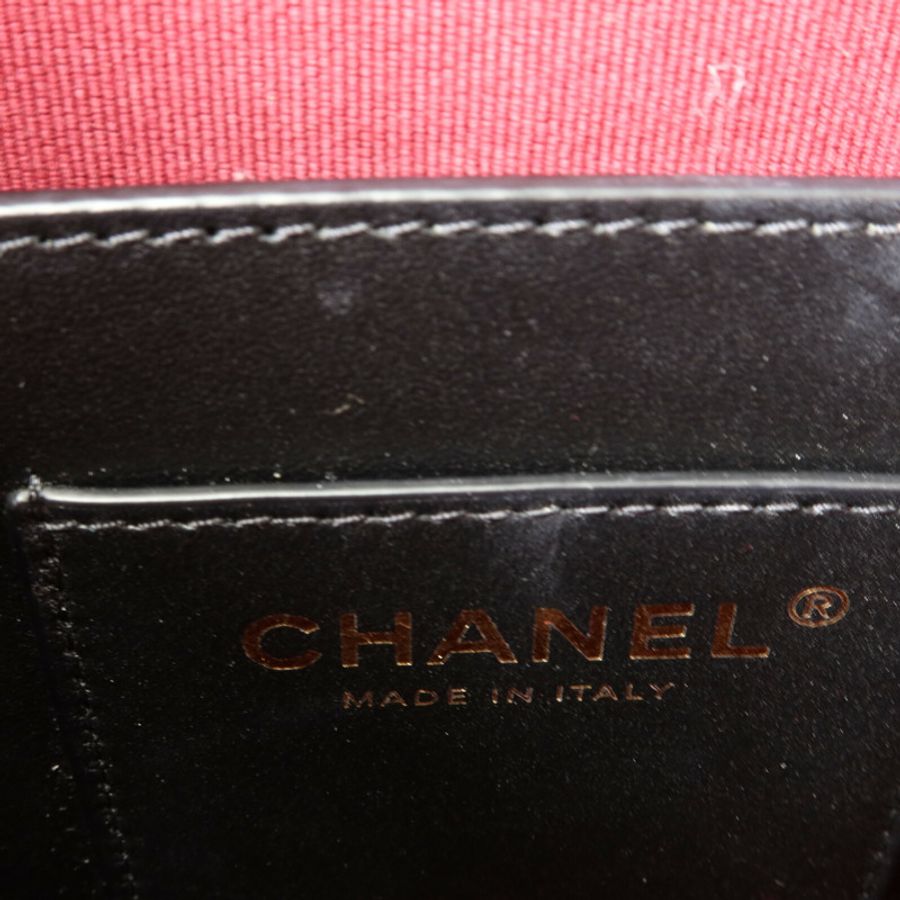 CHANEL 牛皮皮革Backpack鏈帶背包-5