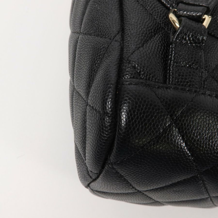 CHANEL 牛皮皮革Backpack鏈帶背包-14