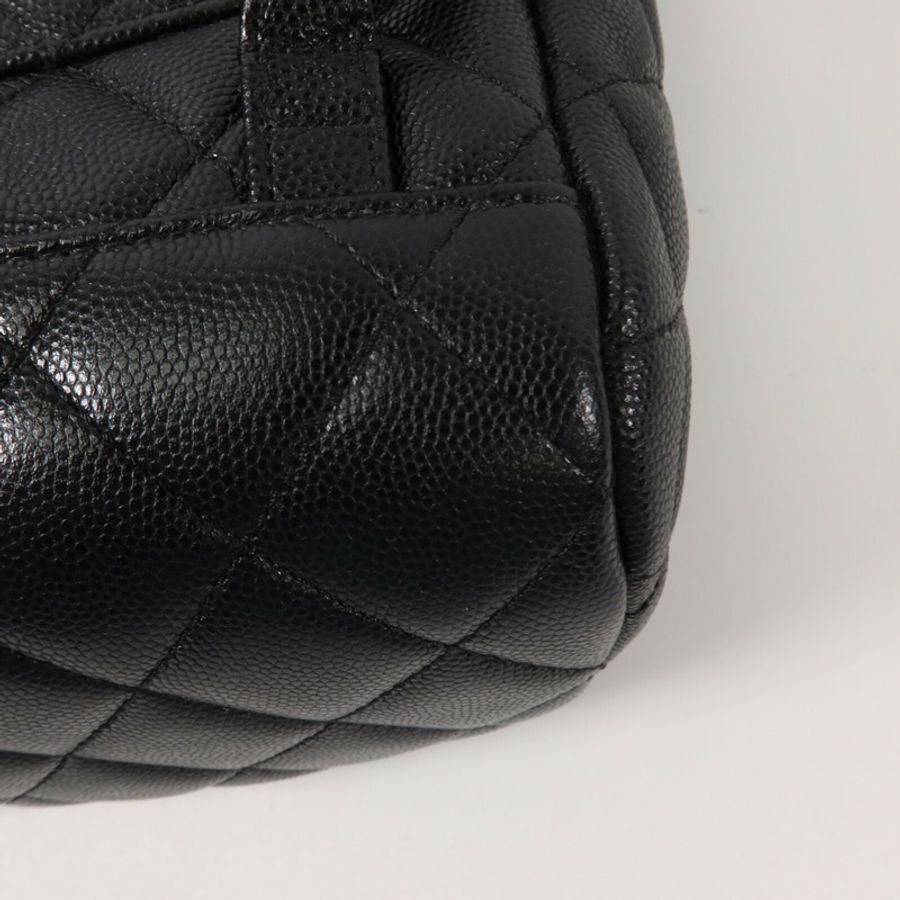 CHANEL 牛皮皮革Backpack鏈帶背包-15