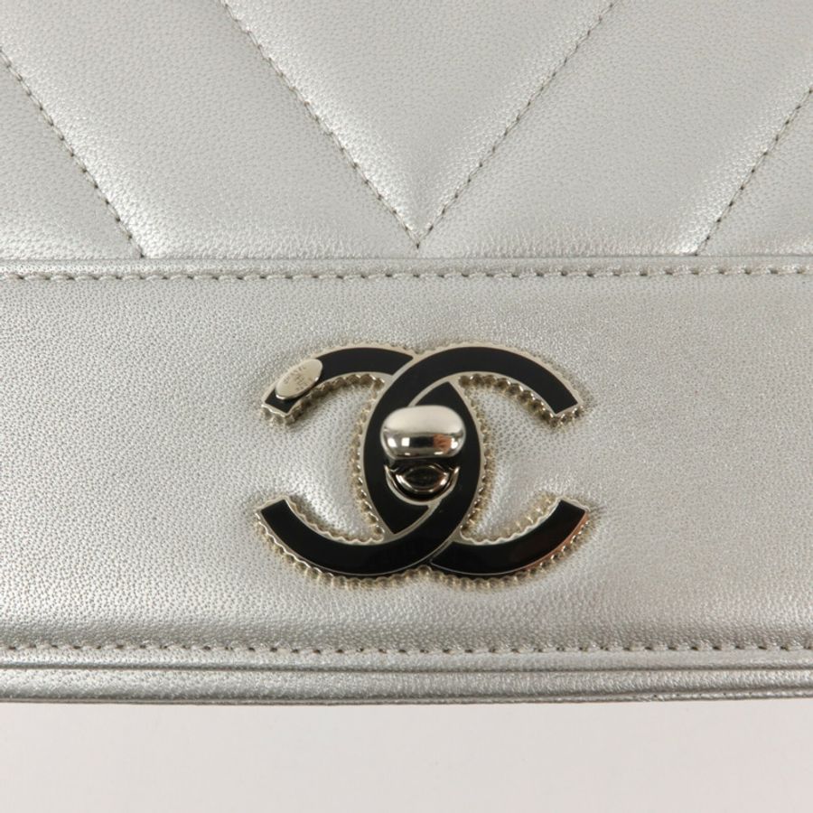CHANEL 牛皮皮革Mademoiselle Flap Bag鏈帶肩背袋-5