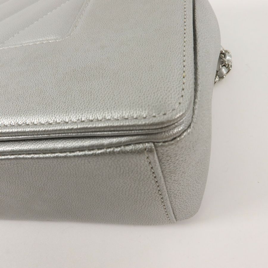 CHANEL 牛皮皮革Mademoiselle Flap Bag鏈帶肩背袋-14