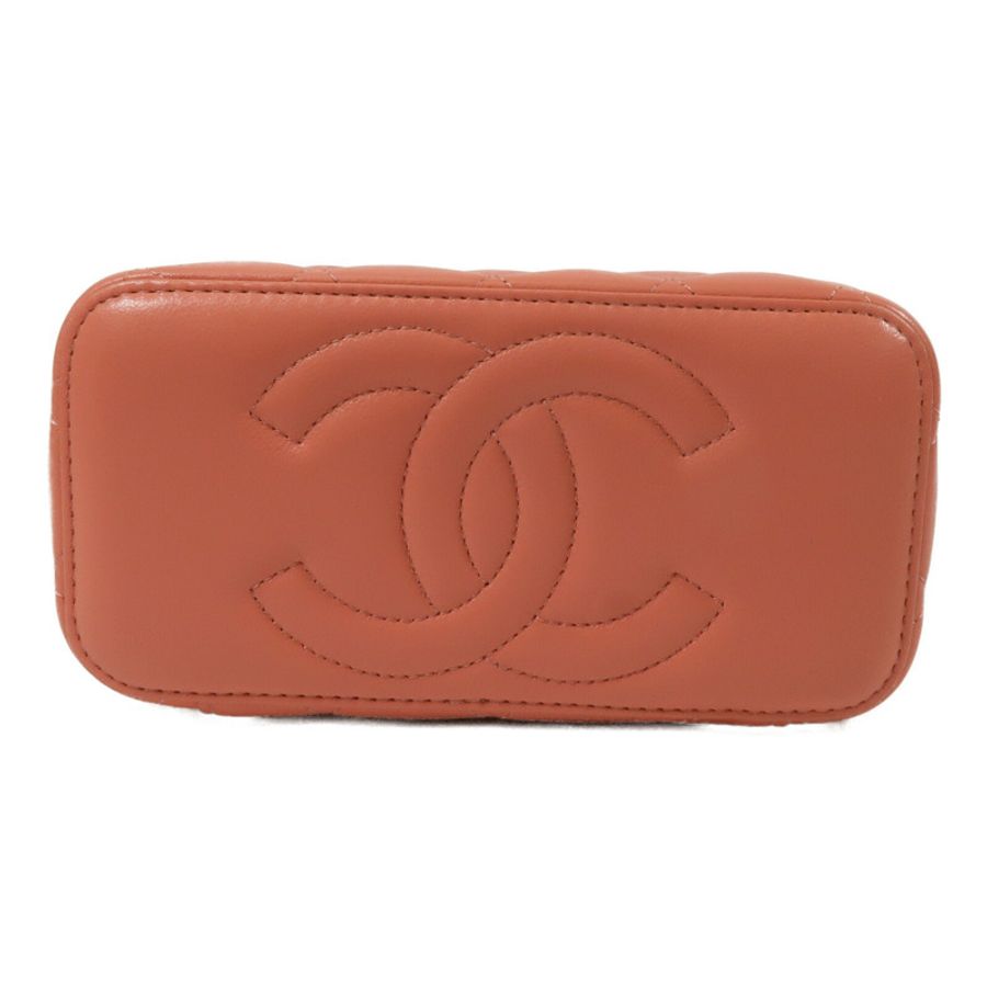 CHANEL 羊皮皮革Top Handle Vanity Case鏈帶手挽肩背兩用袋-3