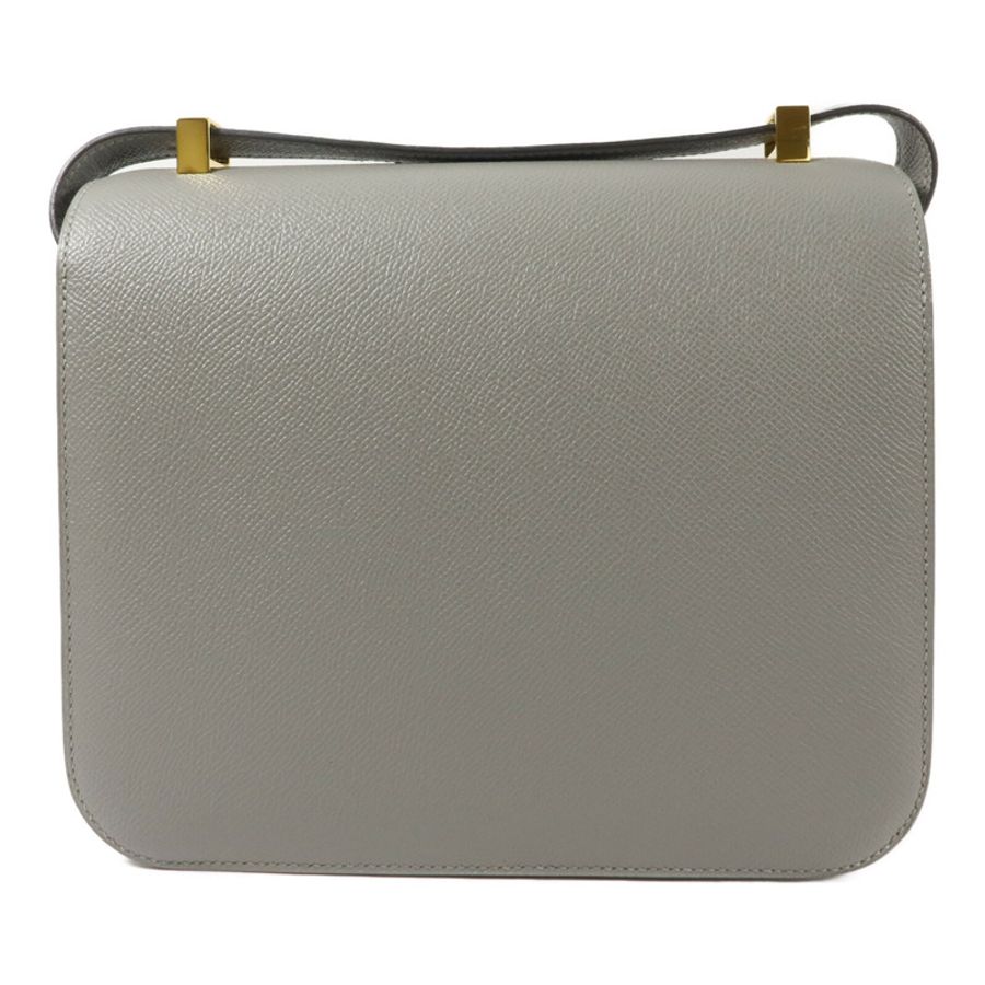 HERMES Epsom皮革Constance 24肩背袋Gris Mouette-1