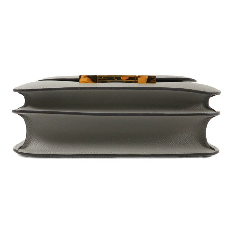 HERMES Epsom皮革Constance 24肩背袋Gris Mouette-3